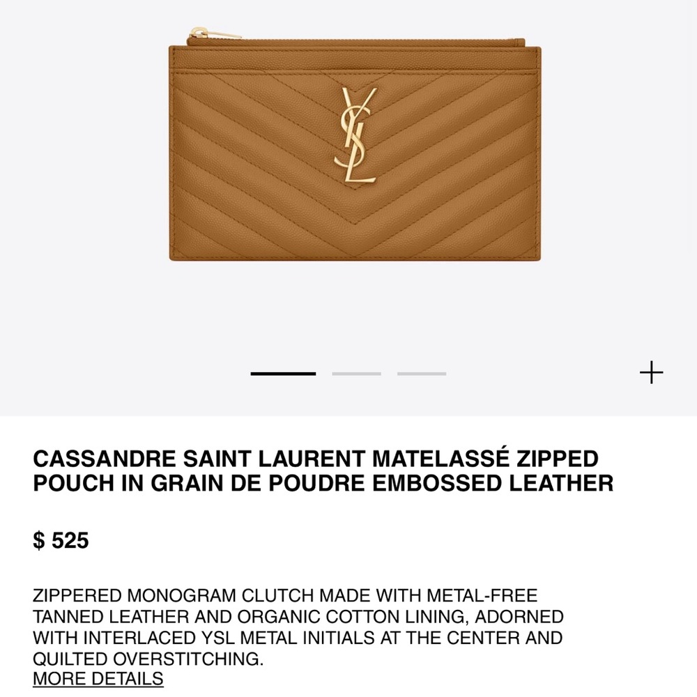 YSL zipped pouch wallet